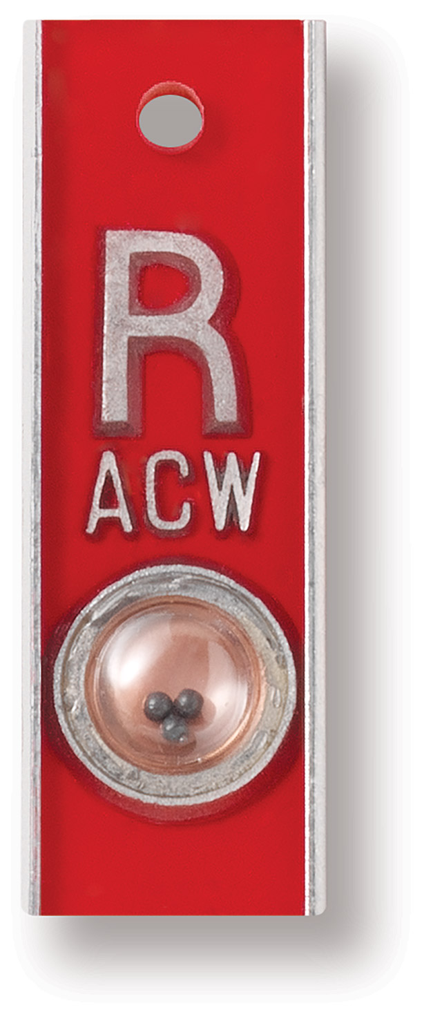 Aluminum Right & Left (5/8") Vertical Position Indicator Marker Set (With 3 Character Max)