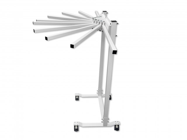 Mobile Swing-Arm Apron Racks