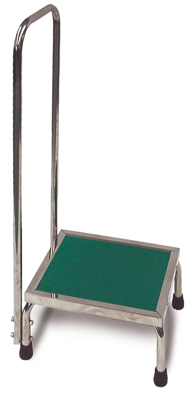 MRI Single Platform Step Stool with Handrail