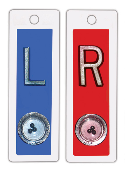 Plastic Right & Left (5/8") Vertical Position Indicator Marker Set (No Characters)