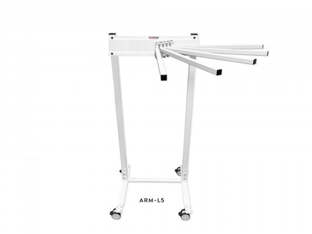 Mobile Swing-Arm Apron Racks