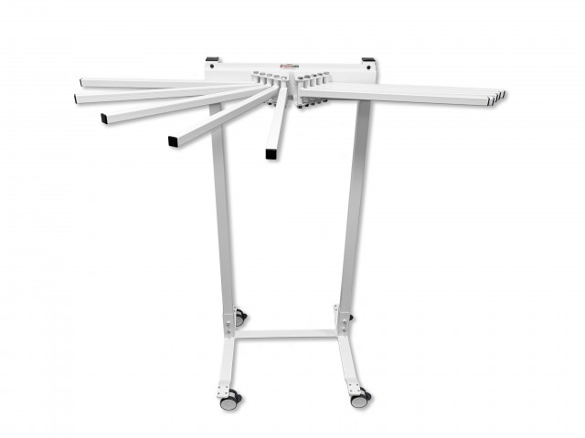 Mobile Swing-Arm Apron Racks