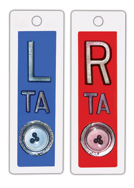 Plastic Right & Left (5/8") Vertical Position Indicator Marker Set (With 3 Character Max)